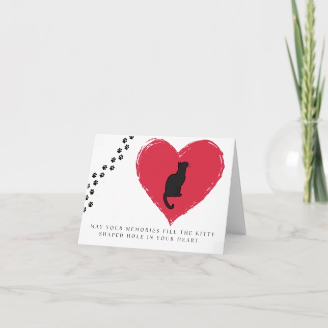 Carte Sur la perte de votre chat  (Devant)