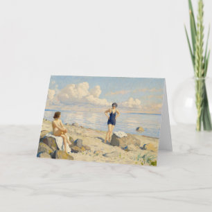 Carte Sur la plage Paul Fischer