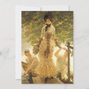 Carte Sur la Tamise par James Tissot, réalisme Vintage