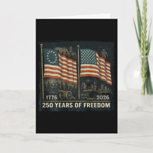 Carte Sur le drapeau de Betsy Ross 250 ans de liberté 17