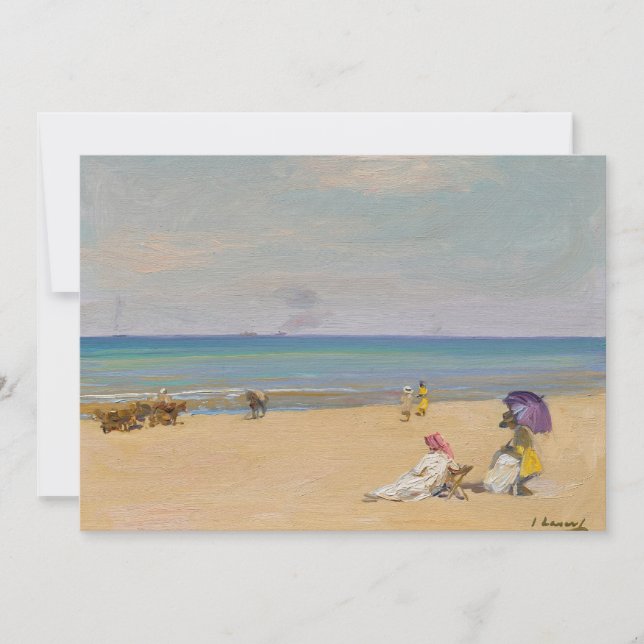 Carte Sur Le Sable | Sir John Lavery (Devant)
