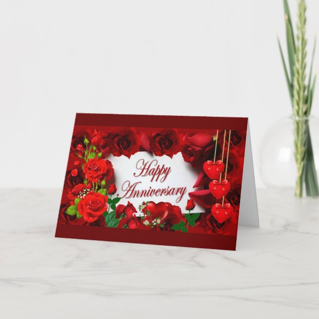 Carte SUR "NOTRE" *20e ANNIVERSAIRE MARIAGE* (Devant)