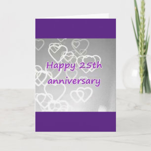 Carte SUR NOTRE **25ème** ANNIVERSAIRE MARIAGE AVEC AMOU