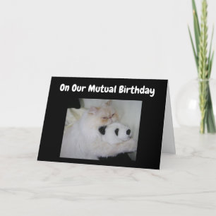 CARTE SUR NOTRE ***ANNIVERSAIRE MUTUEL**** HUMOUR