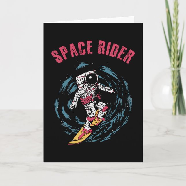 Carte Surf Astronaut Spatial Surfer (Devant)