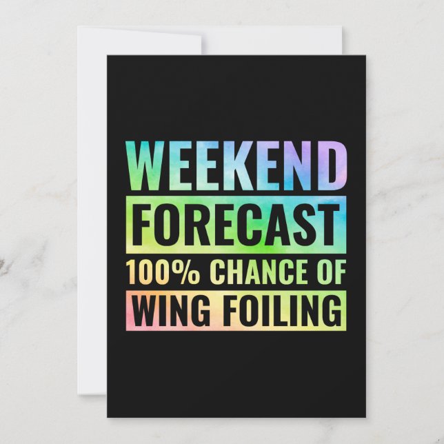 Carte Surf de surf  de surf de l'aile (Devant)