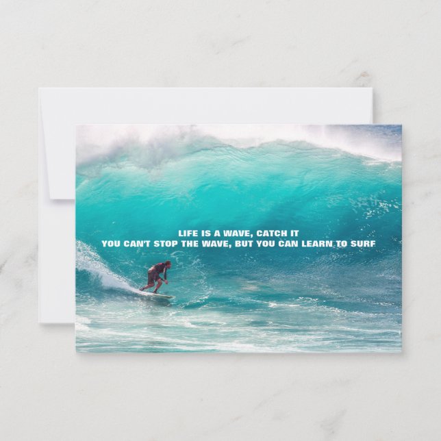 Carte Surf Vie avec devis (Devant)