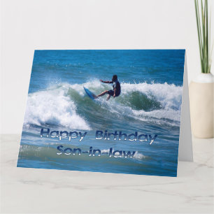Carte Surfer Joyeux Anniversaire