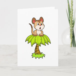 Carte Suricate avec arbre