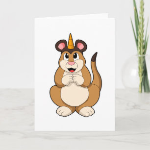 Carte Suricate avec corne