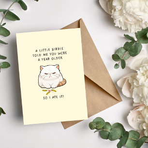 Carte Surprise d'anniversaire des chats