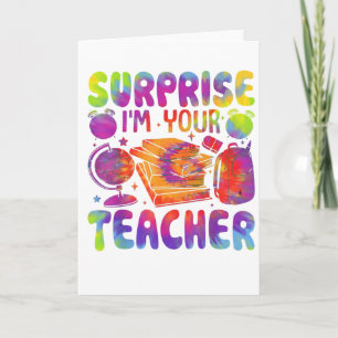 Carte Surprise Je Suis Votre Professeur Aujourd'hui Funn
