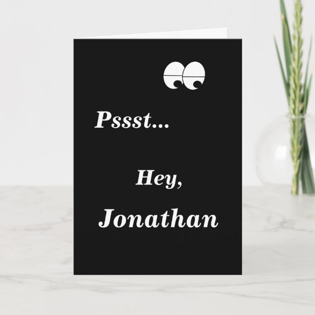 Carte Surprise Party Funny Anniversaire Salutation (Devant)