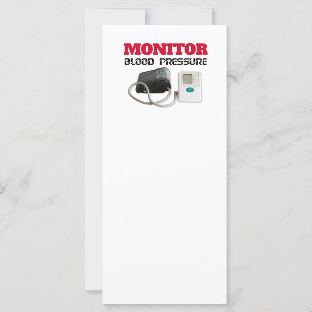 Carte Surveillance de la pression sanguine (Devant)