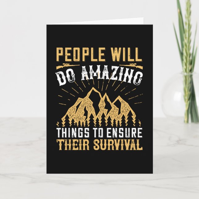 Carte Survie - Les Gens Feront Des Choses Extraordinaire (Devant)