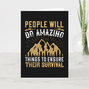 Carte Survie - Les Gens Feront Des Choses Extraordinaire