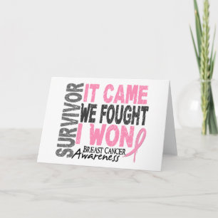 Carte Survivant du cancer du sein Il est arrivé que nous