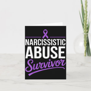 Carte survivant narcissique violence domestique violet