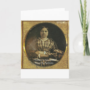 Carte Susan B Anthony Citation de sagesse Cadeaux et car