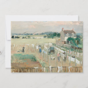 Carte Suspendre la blanchisserie à sec Berthe Morisot