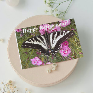 Carte Swallowtail Butterfly Photo Retirement Card