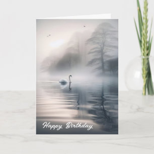 Carte Swan Solitaire Pour Anniversaire