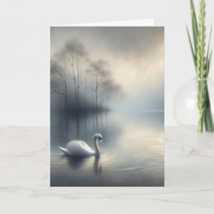 Carte Swan Sur Le Merci Sympathy Du Lac Misty