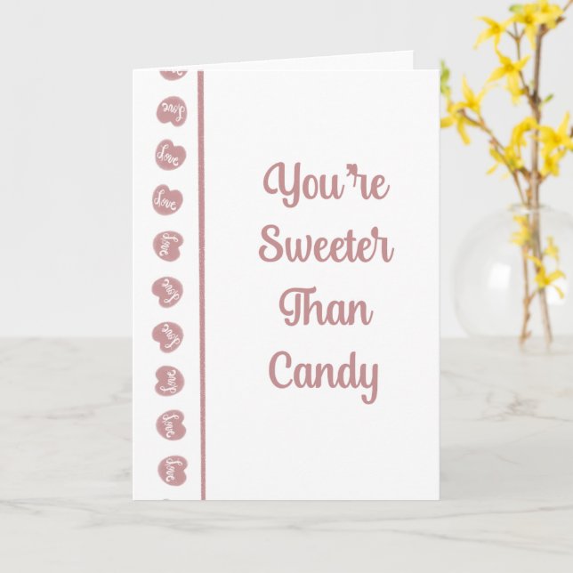 Carte Sweet as Candy (Fleur jaune)