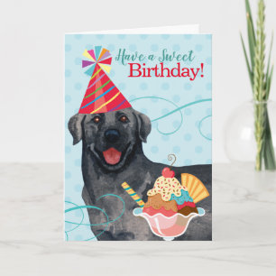Carte Sweet Birthday Black Lab