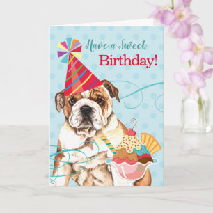 Carte Sweet Birthday Bulldog