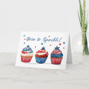 Carte Sweet Birthday sur 4 juillet Freedom Patriotic