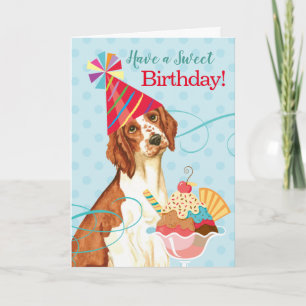 Carte Sweet Birthday Welsh Springer Spaniel