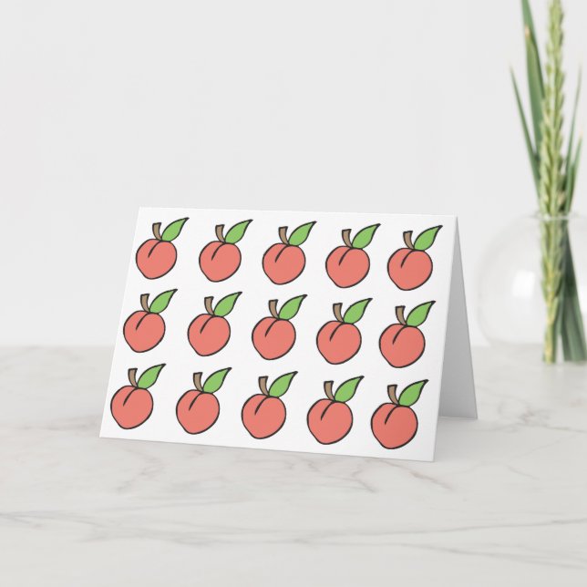 Carte Sweet Peach Greeting (Devant)