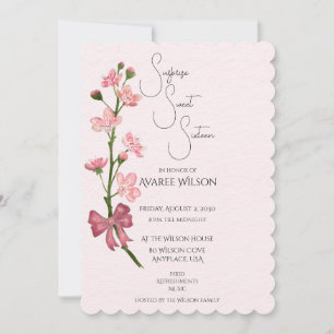 Carte Sweet sixteen surprenant