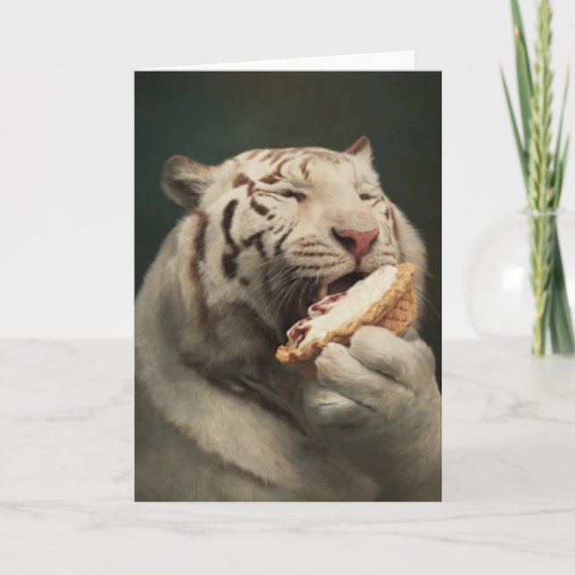 Carte Sweet Tiger Delight – Greeting Card (Devant)