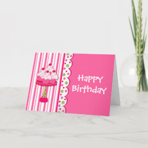Carte Sweet Treat Girl's Birthday Greeting Card