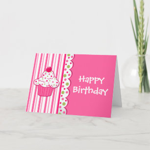 Carte Sweet Treat Girl's Birthday Greeting Card
