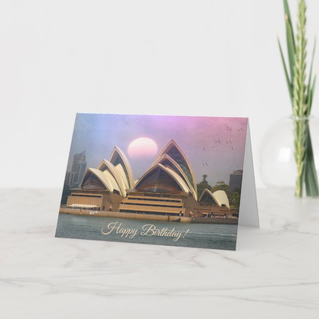 Carte Sydney Australia Opera House Anniversaire (Devant)