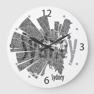 Carte Sydney Horloge