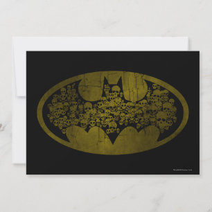 Carte Symbole Batman   Crânes dans le logo de chaume