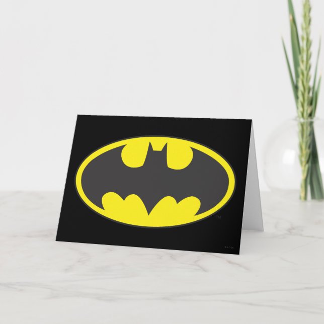 Carte Symbole Batman | Logo Oval de chauve-souris (Devant)