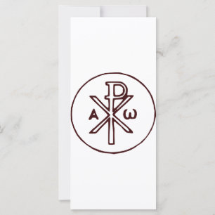 Carte Symbole Christogram Chi-Rho