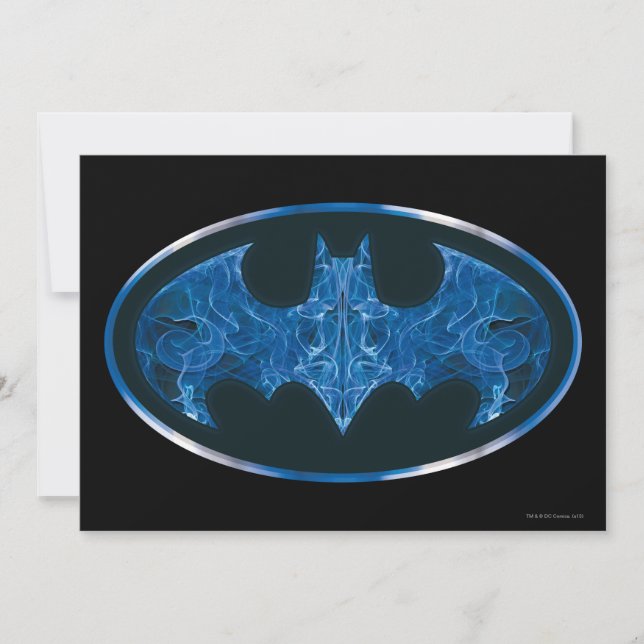 Carte Symbole de chauve-souris à fumée bleue (Devant)