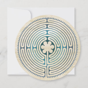 Carte Symbole de géométrie sacrée - Chartres Labyrinthe 