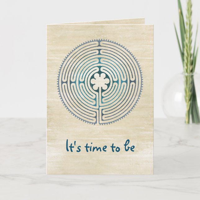 Carte Symbole de géométrie sacrée - Chartres Labyrinthe  (Devant)