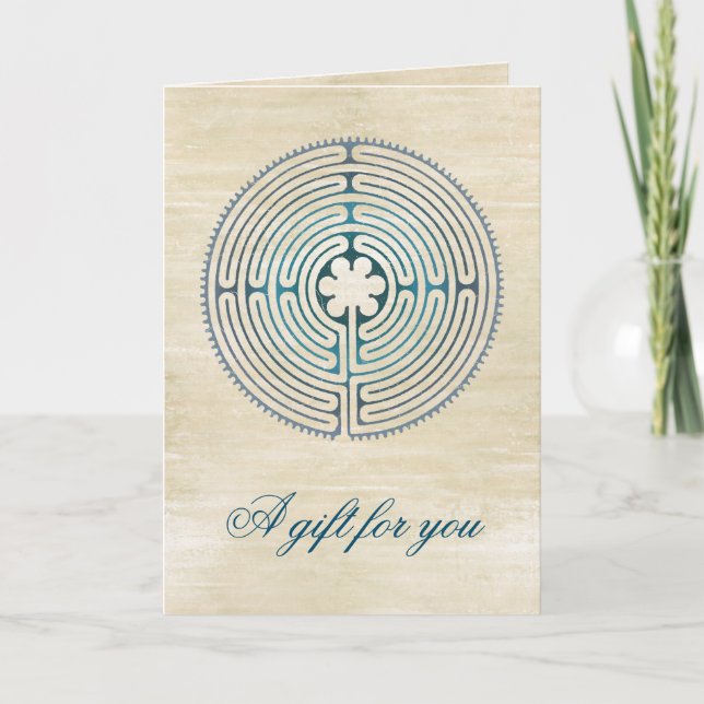 Carte Symbole de géométrie sacrée - Chartres Labyrinthe  (Devant)