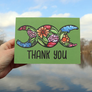 Carte Symbole de la lune triple Fleur du jardin