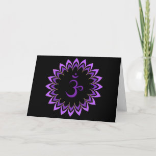Carte Symbole de l'OM/couronne Chakra