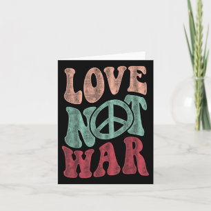 Carte Symbole de paix Super Love Not War
