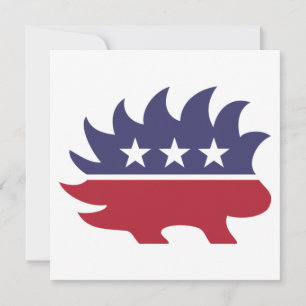 Carte Symbole de Porcupine du Parti Libertarien